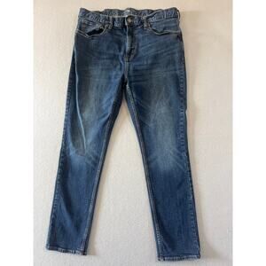 Old Navy Jeans Mens 36X30 Blue Dark Wash Denim Straight Leg Stretch